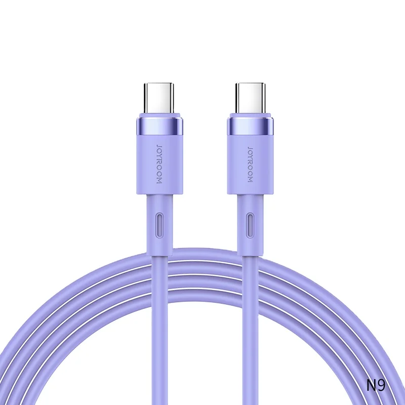 
Joyroom Wholsale PD 60W Type C to Type C Silicone Multi Colorful fast charging Cable 3A 60W USB Cable Charger 60W for Samsung 