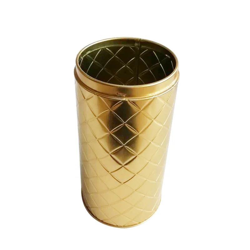 Tea Canister Bespoke Metal Round Tea Tin Box, Food Safe Tea Tin Can, Factory Direct Metal Custom Size Tea Tin Box Tinplate