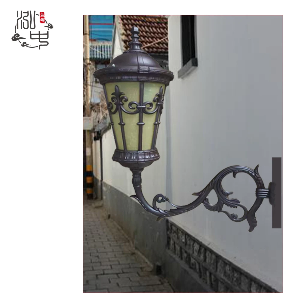 European style extended arm wall light Garden aisle LED E27 lighting Waterproof classic wall light
