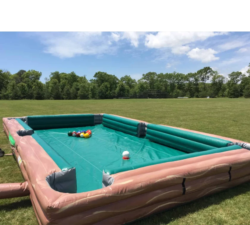 Attractive inflatable pool Table tennis ball inflatable billiard table games for child or adult team building games