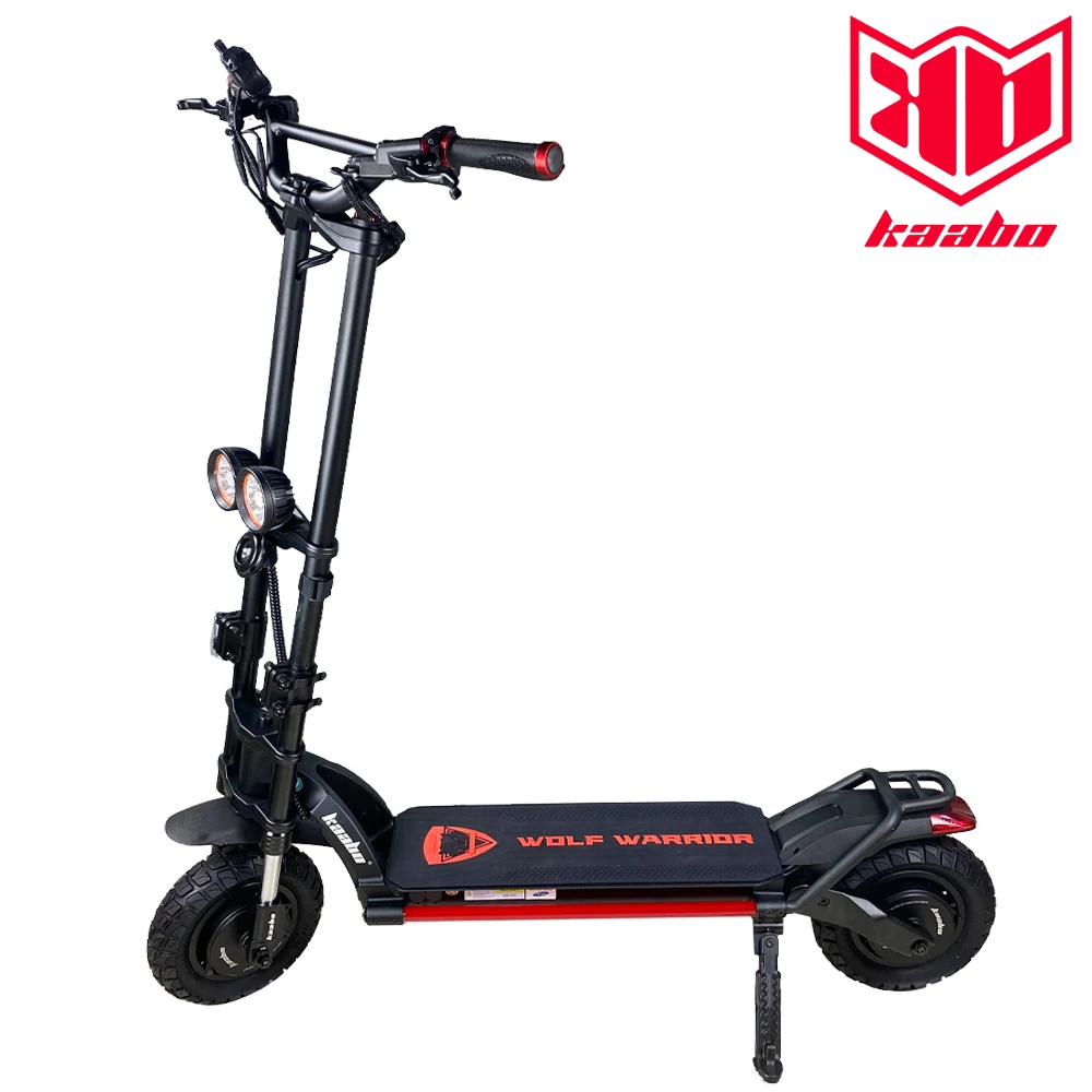 Original KB Wolf Warrior X 10inch 60V 21Ah Battery Double Drive 2200W Top speed 70 km/h Off Road Foldable Electric Scooter