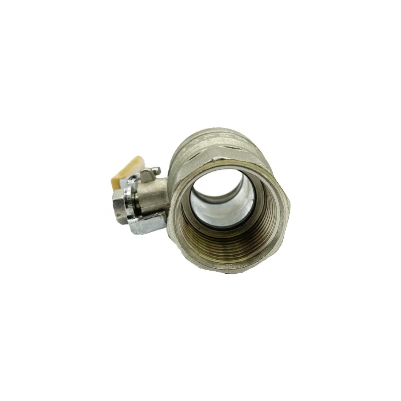 Green Rain Valve  Lead Free  Brass  Ball  Valve DN25 Nickle Plated Female Threaded  Valves for Plumbing System