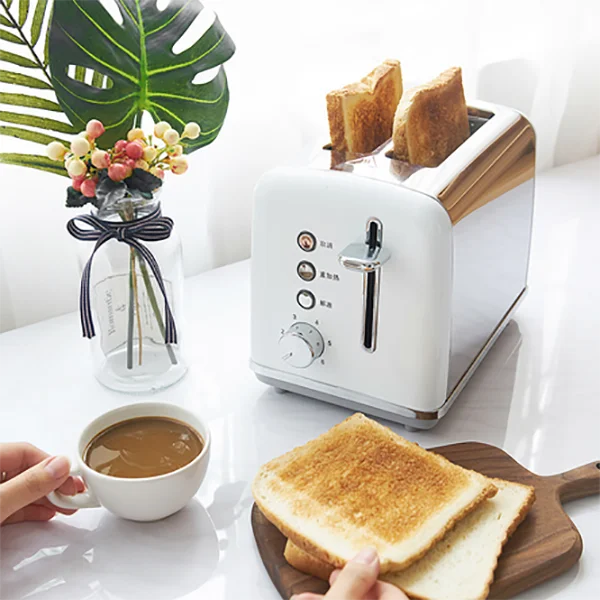 Hot Selling 750W 2 Slice 6 Browning Modes Control Home Appliances Electric Bread Toasters