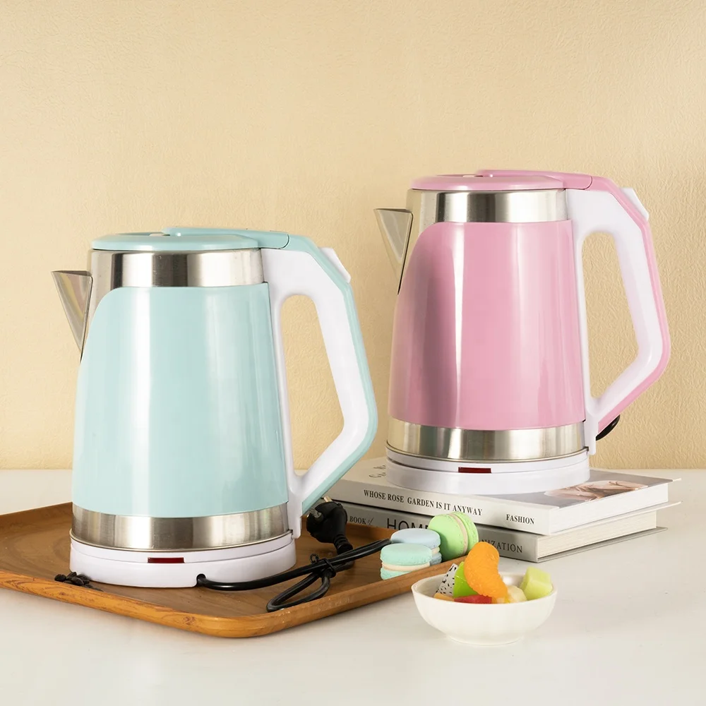 High Quality 1500W Kitchen Appliances Double Wall Stainless Steel 1.8L Auto Shut-Off Electric Tea Pot Electric Kettle