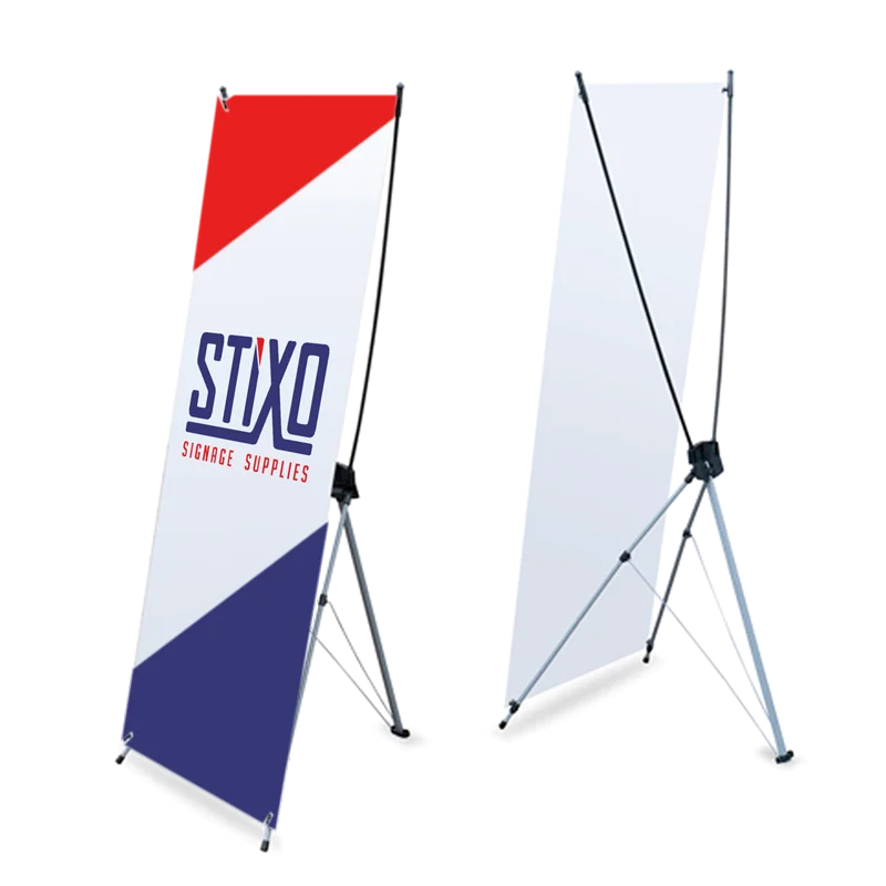 X-shape Aluminum Frame Indoor Flex Model Adjustable Custom Photo Type Outdoor X Stand Display Banner