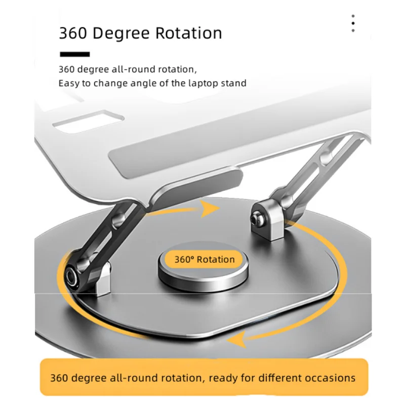 Computadora Portatil Soporte Para Laptop Travel Double Folding Computer Portable Foldable Adjustable Laptop Stand Holder