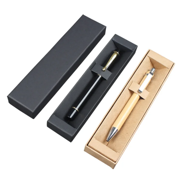 High-Quality Custom Logo Printed Kraft Paper Boxes for Pen Package