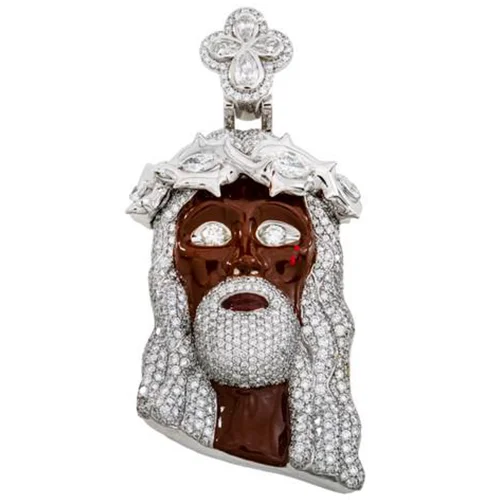 Bereal Jewelry Hip Hop  Iced Out 925 Sterling Silver D Color VVS Moissanite Diamond Custom Jesus Pendant For Necklace