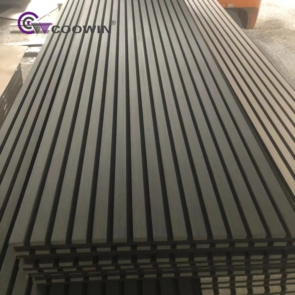 Custom Dark Walnut Wood Veneer Wall Panelling Slat Panel Wandpaneel Acoustic Panel Akupanel