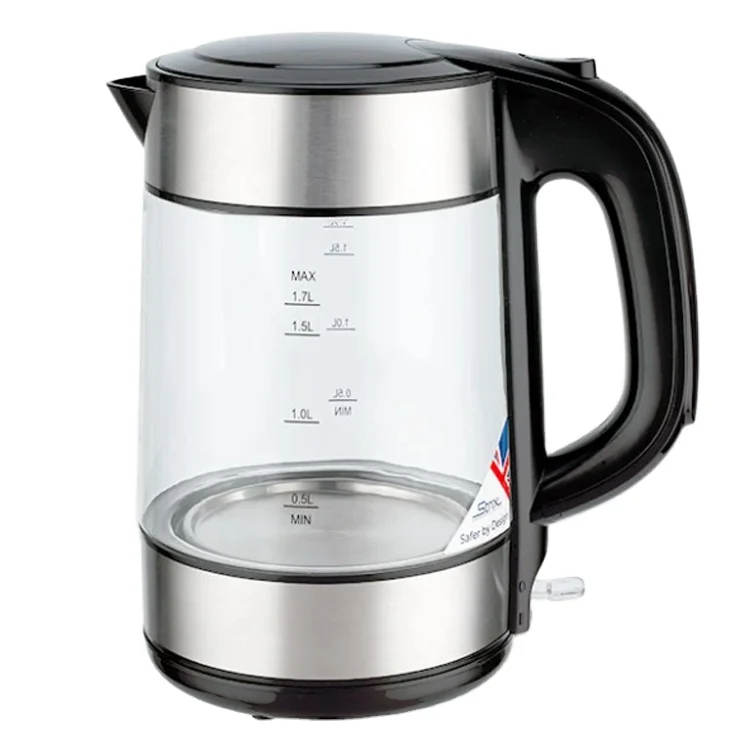 371377 CE/GS 1.7l verified suppliers modern bouilloire electrique rosh oem glass electric kettle for tea