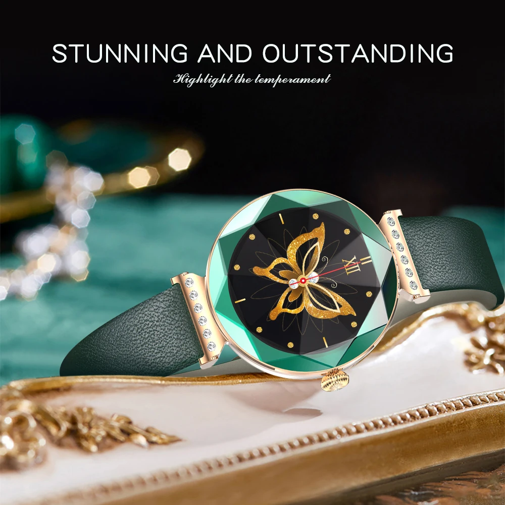 2023 Luxury Waterproof Ladies Smart Watch with 12 orignal Crystal Diamonds 520  smartwatch for women female