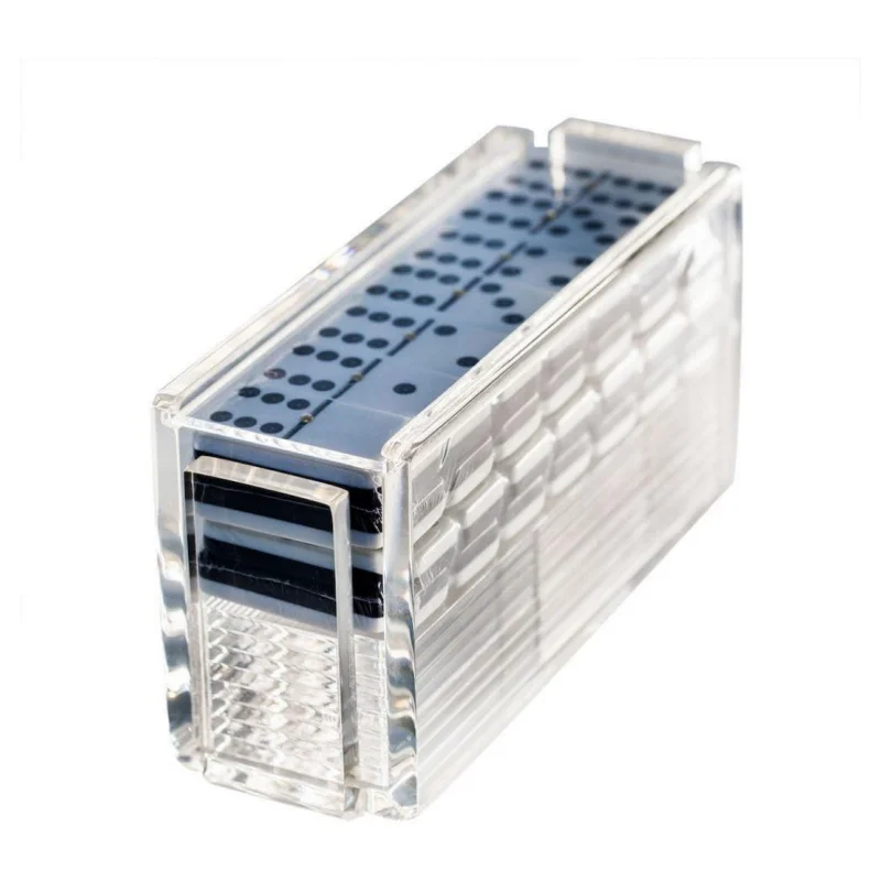 mexican train jeu double six logo blank table top mesa de acrylic and box game custom table set dominoes