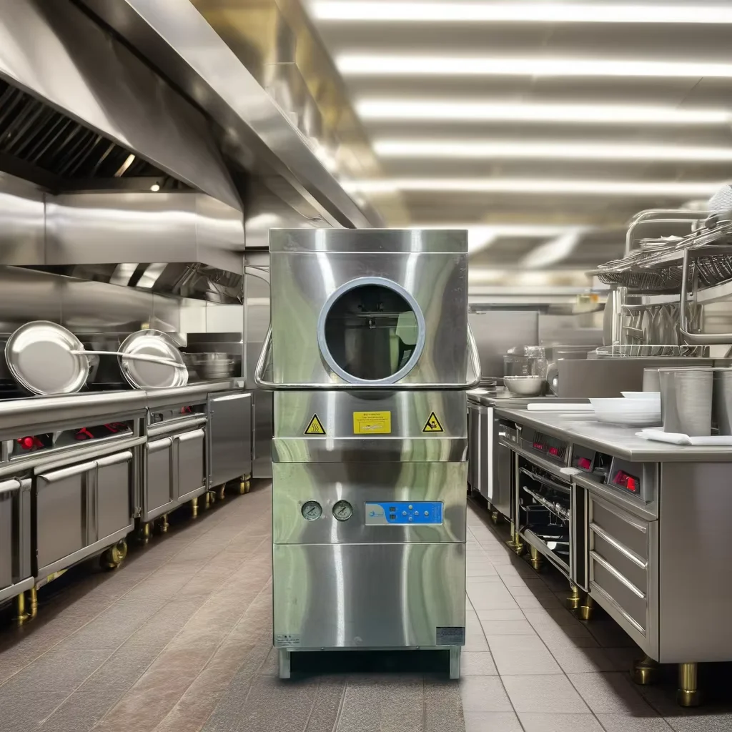 2024 Commercial Restaurant Kitchen Countertop Dishwasher Hot Sale Industrial Freestanding Unit Stainless Steel Housing