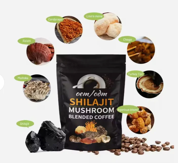 Wholesale Private Label oem odm mushroom mixed powder blend organic mushroom coffee powder complex