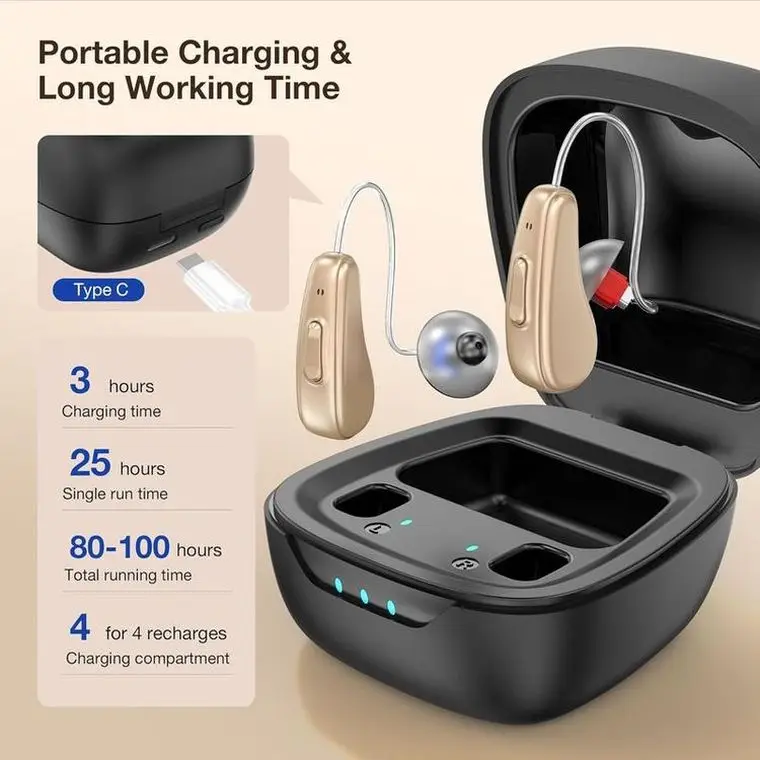 Home Care Products Elderly Hearing Aid Rechargeable Hearing Earphone Amplifier Medical Device Supply Old People