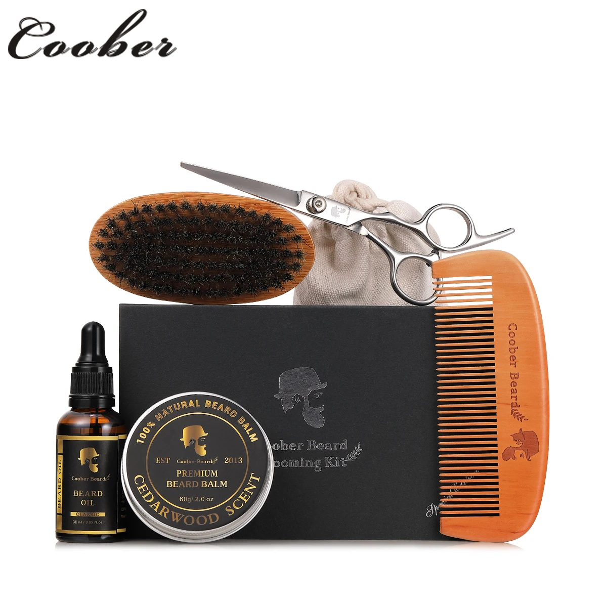 
Best selling product organic beard oil and beard balm grooming kit for men gift 