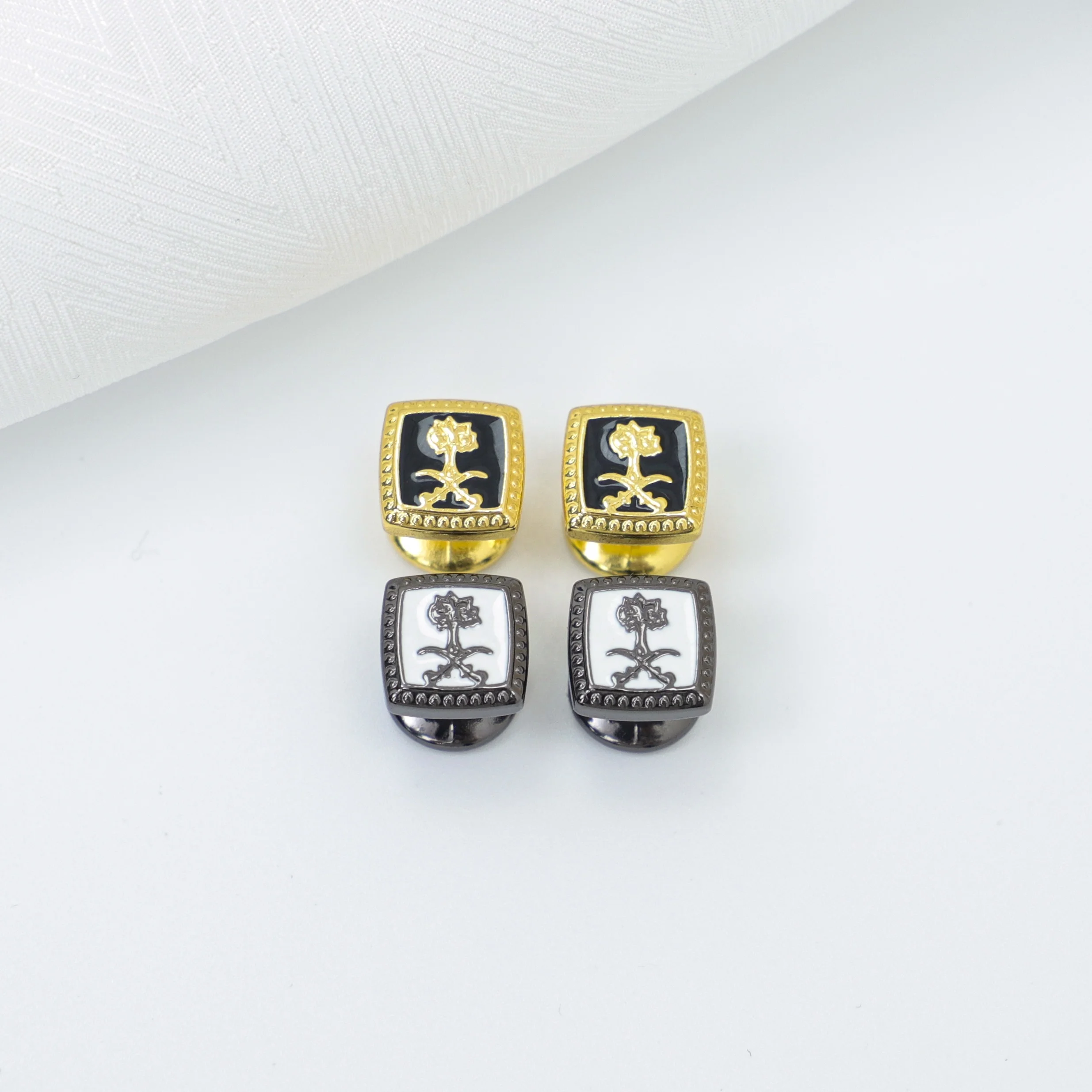 Wholesale Premium quality small cufflinks button for men cufflinks button for Muslim Arab Men decoration kids