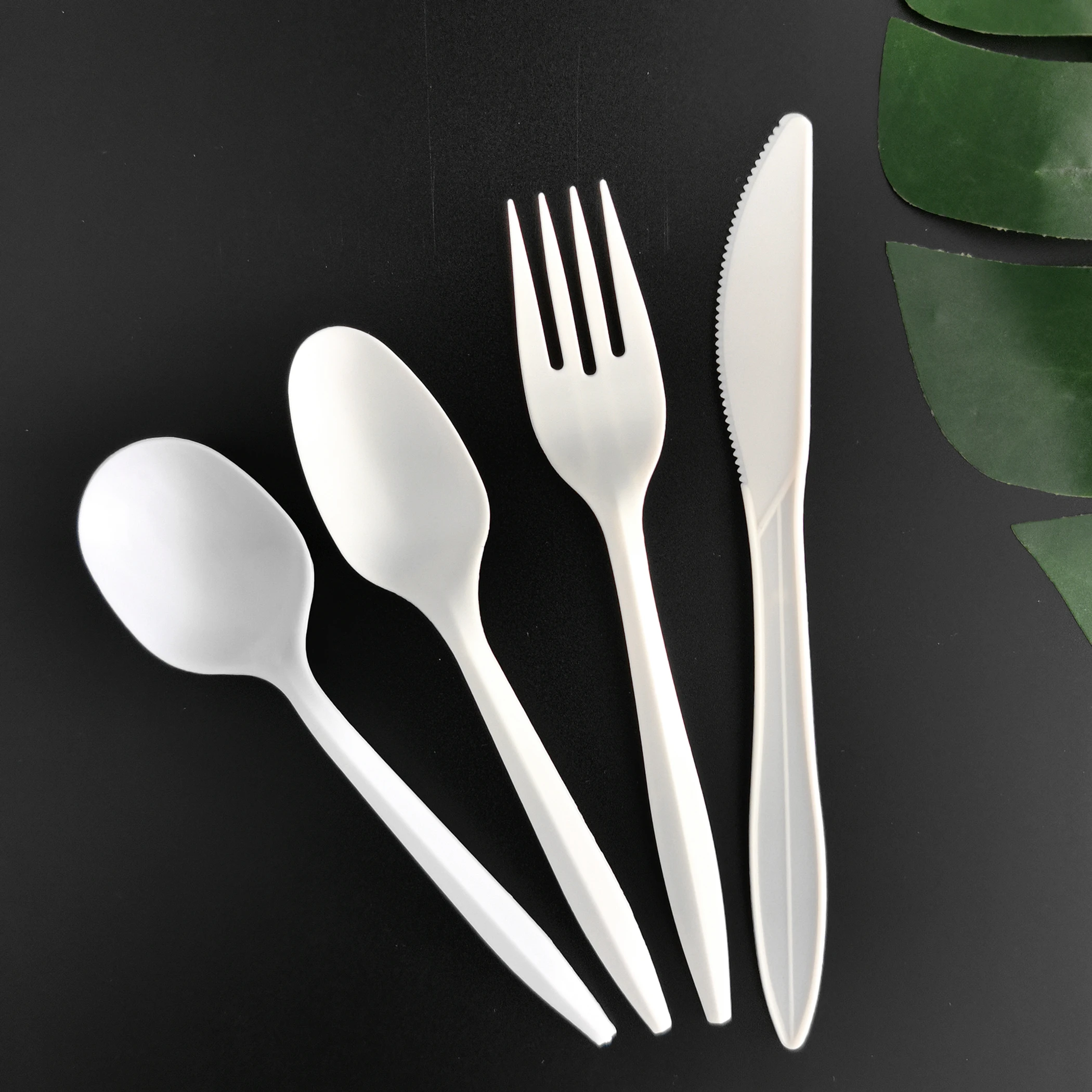 High quality pp cutlery set disposable fork and spoon knife dinnerware sets