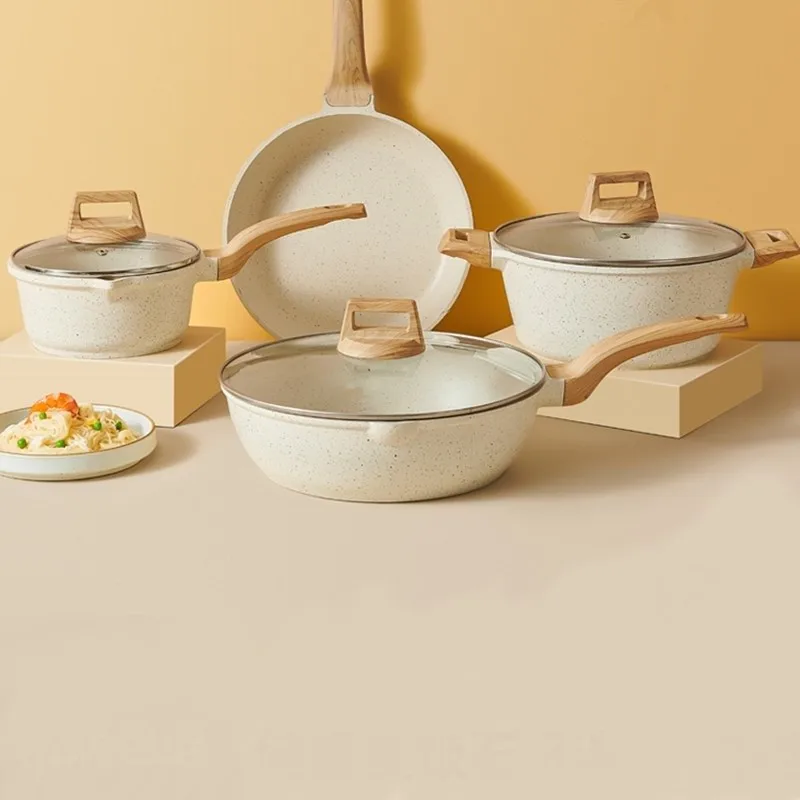 Многофункциональная алюминиевая кухонная посуда набор посуды с антипригарным покрытием кухонной