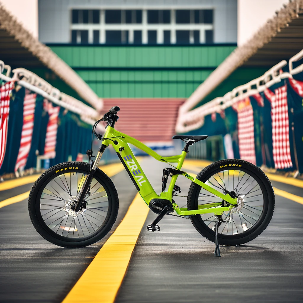 EZREAL Popular Full Suspension Electric Mountain E-Bike 48v 1000w BAFANG Central Motor Power by Lithium Battery