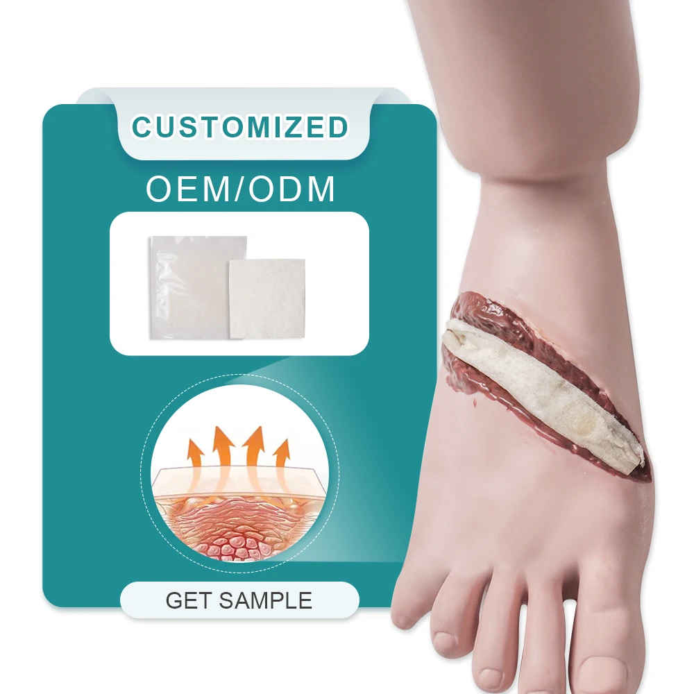 Calcium Alginate 4*4',  Wound Dressing Pads, Non-Stick Padding, Highly Absorbent & Comfortable