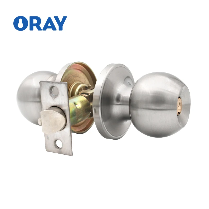 security round ball door locks for Stainless Steel  universal industrial door lock wood door handles lock
