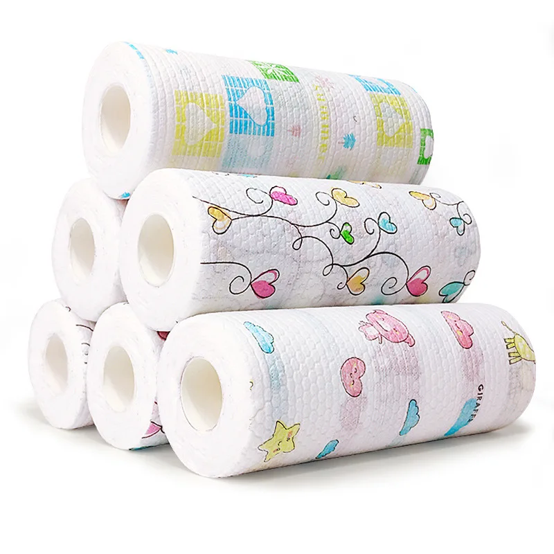 Disposable Cleaning Cloth Dish lazy Dish Rags Reusable Kitchen Paper Towels
