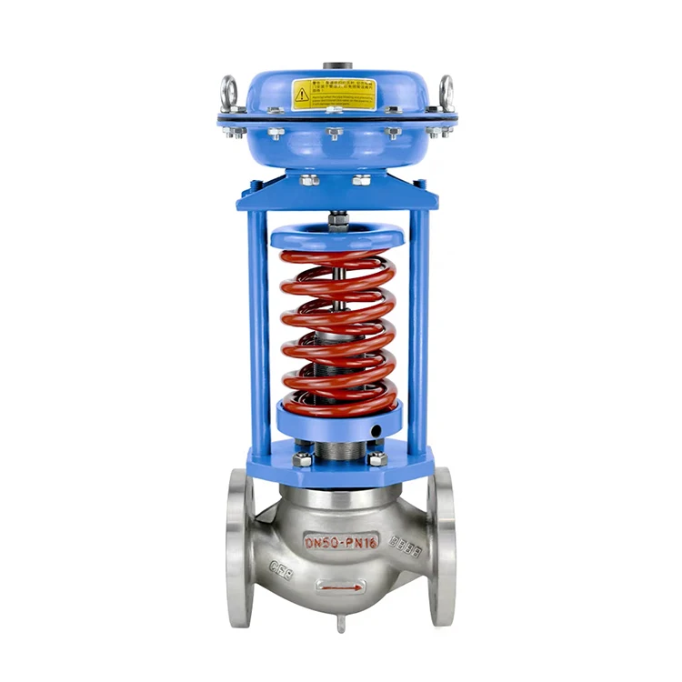 High temperature WCB SS Self operated automatic steam excess pressure maintaining control valve