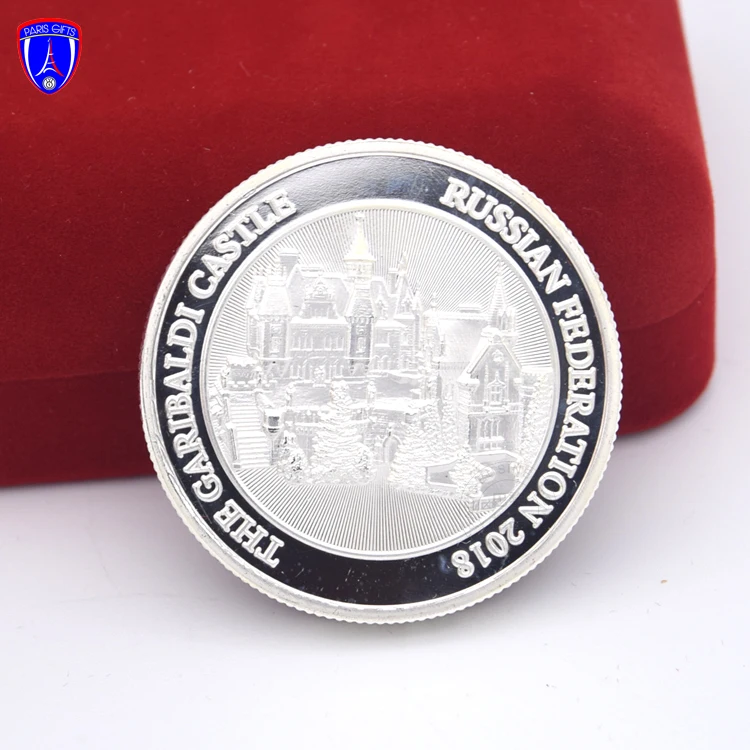 Shenzhen Factory Custom Stamping Souvenir Antique Metal gold coins bullion with castle design
