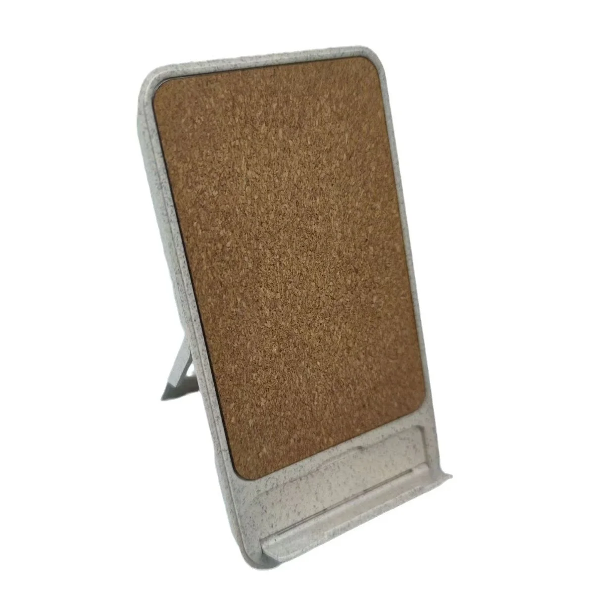 Wheat Stalk Bamboo Wood Material Wireless Charging Foldable Horizontal And Vertical Screen Double Coil 15w Wireless Charging
