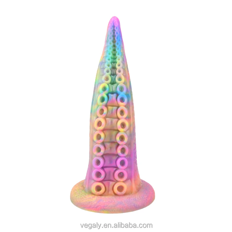 Art Colorful Dildos Waterproof Liquid Silicone Animal Squid Tentacles Shape Dildo for women Huge Dildo Sex Toy