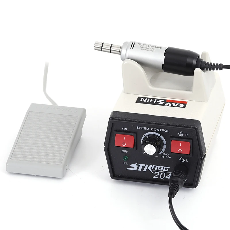 65W 35000rpm 102L handle nail salon electric manicure machine micro motor nail drill strong 204