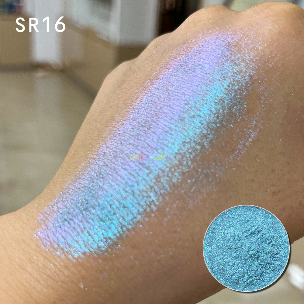 SR13-SR16 new arrival cheap price makeup eyeshadow chrome chameleon color pigment powder shimmer eyeshadow loose powder