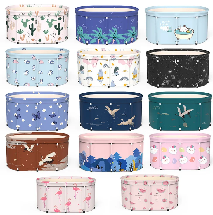 
2020 NEW Bathtub Adult Children Folding Tub Massage Adult Bath Barrel Steaming Dual use Baby Tub Home Sauna hot spa tubs 