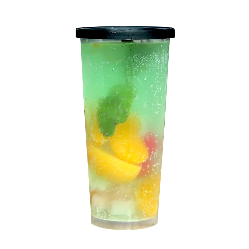 700ml 600ml 500ml 16oz 20oz 22oz Custom Printed logo Plastic Disposable cup transparent Injection PP coffee cup