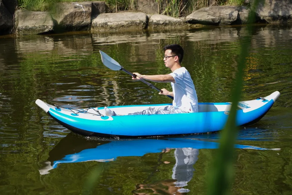 Inflatable Colorful Drop Stitch Kayak Portable Sport Pedal Drive Kayak