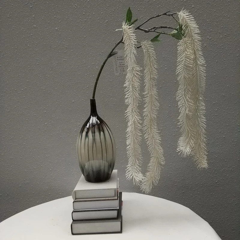 Fuyuan factory ivory pine needles plastic wall hanging vine artificial plants decorative for home Christmas wedding house plant