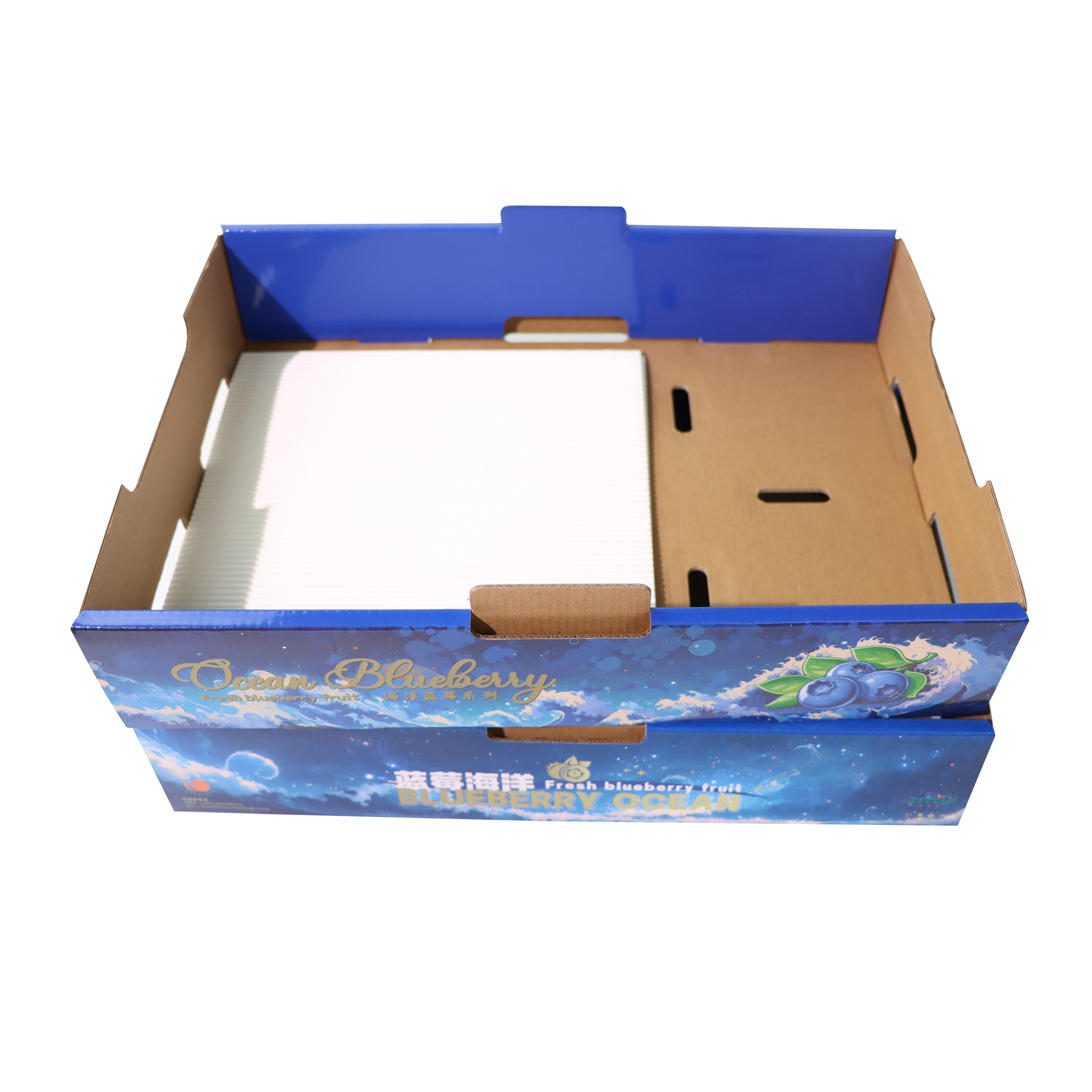 Custom Printed Corrugated Paper Cardboard Vegetable Packaging Pomegranate Orange Apples Kiwi Dragon Carton Fruit Packing Box