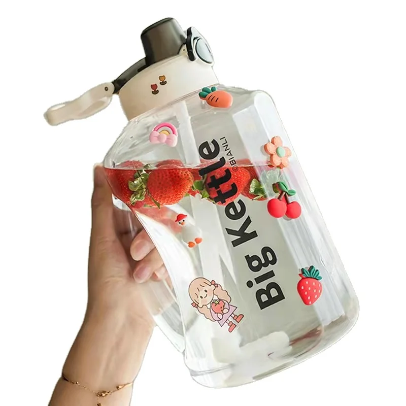 Чашка водная Мужская Спортивная, очень вместительная, 2 л, устойчивая к высоким температурам, с защитой от падения, для фитнеса и активного отдыха