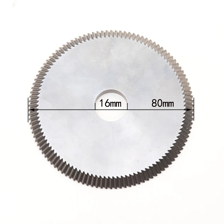 P01W Carbide Tungsten Cutter 80*5*16mm*110T for SILCA BRAVO, BIANCHI,DUO,POKER PLUS key cutting machines 082087