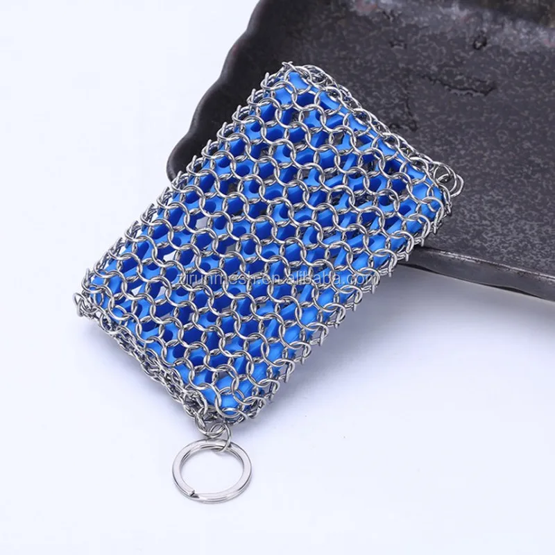 Cast Iron Skillet Cleaner Chainmail Scrubber