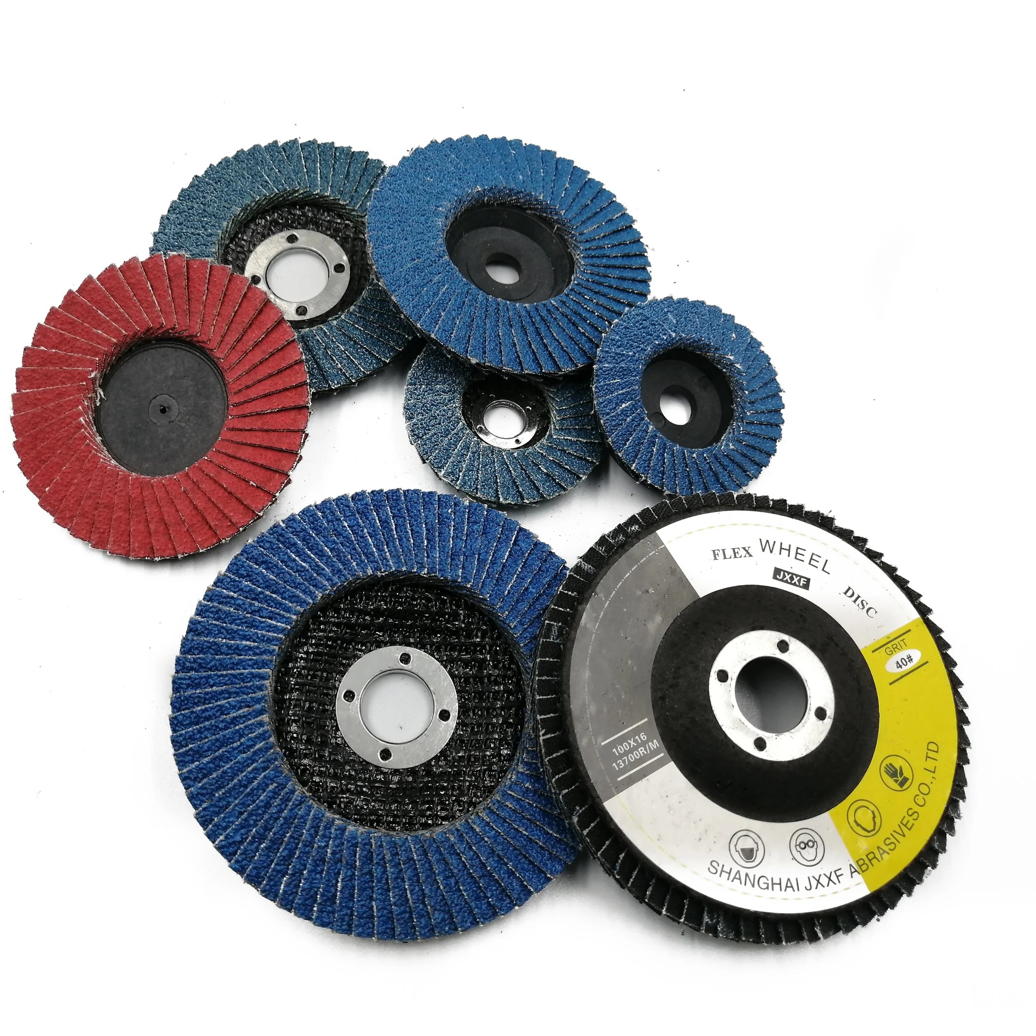 High quality 4 inch 100mm Alumina zirconia flap abrasive wheel disc for grinding and polishing