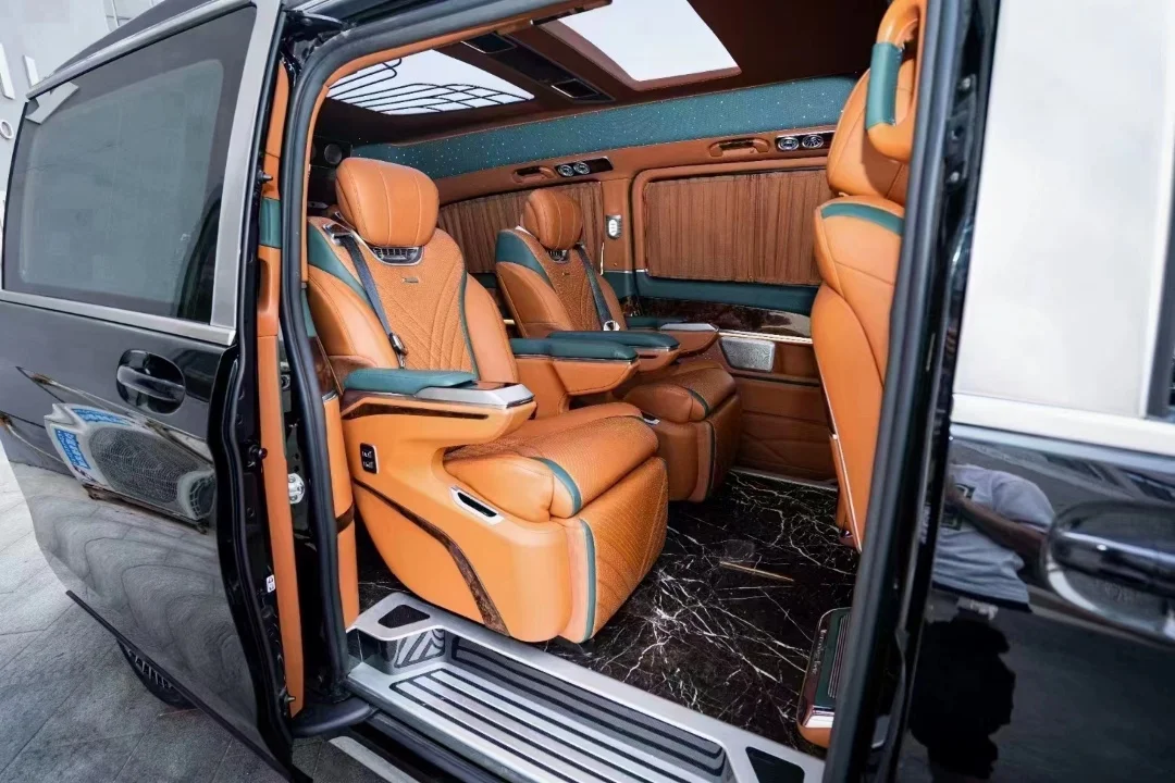 Роскошное сиденье VIP-капитана для переоборудования сиденья фургона с сенсорным экраном спринтера Van W447 Vito Viano Hiace Alphard