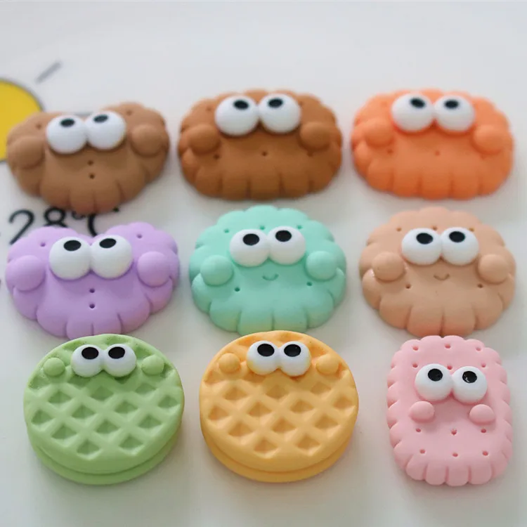 Phone case diy Hair accessories Handmade materials Water cup shoe buckle big eyes biscuit beads plastic resin charms