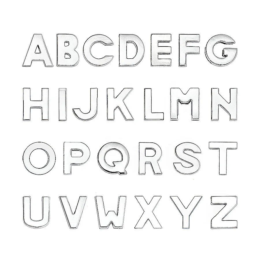 DIY accessory 10mm Rhinestone Slide Letters Alphabet Slide Charms Numbers 5 Options Can Choose