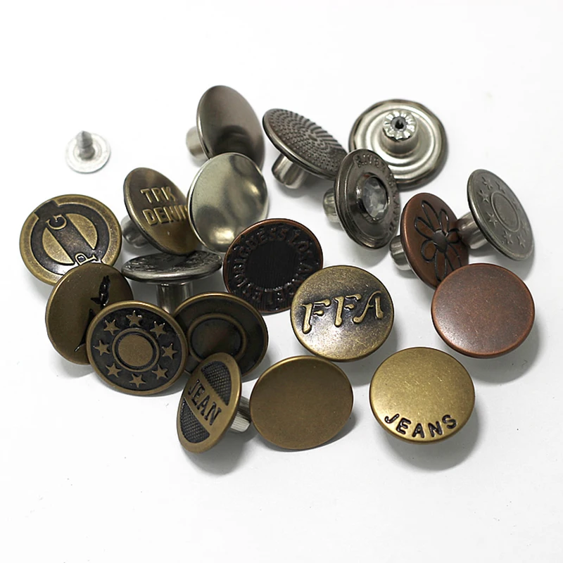 Factory Custom Size Gunmetal Zinc Alloy Metal Spring Snap Button