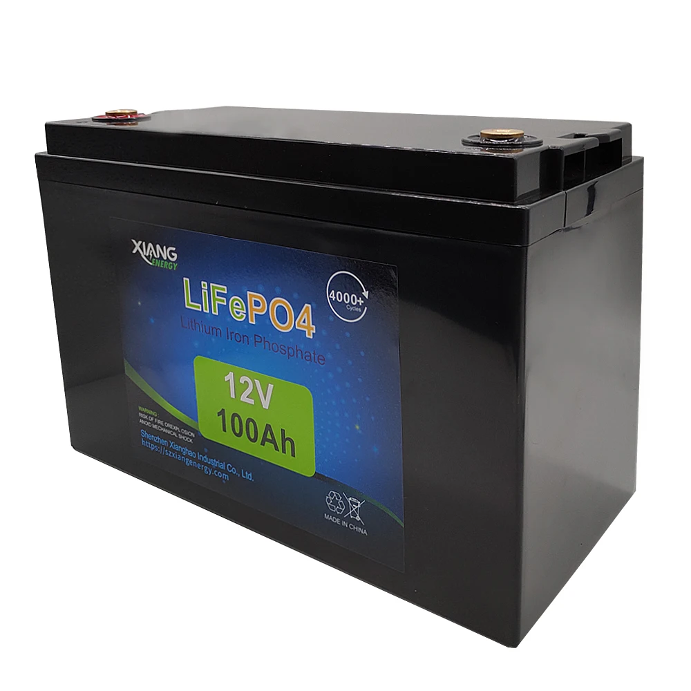 lifepo4 Lithium Iron Phosphate Battery Pack 12v 100ah with bms for Solar System RV Electric Car Scooter Motorcycle Boat
