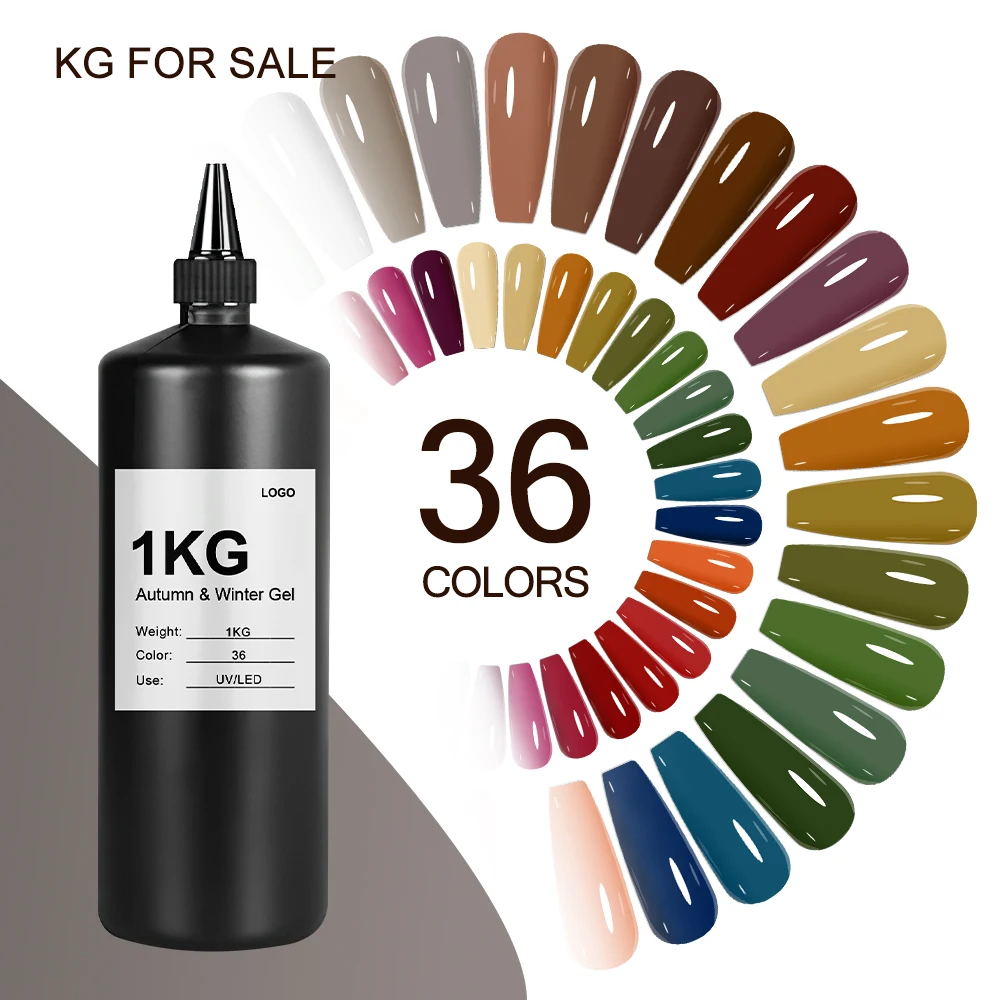 Hema free 15ml 1kg private label your logo nail painting color gel polish uv led nail gel polish For autumn winter season