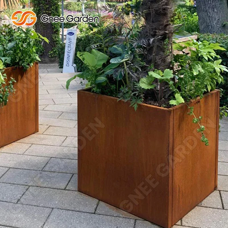Corten Steel Flower Pots Planters Corten Steel Planter Corten Steel Garden Flower Planter