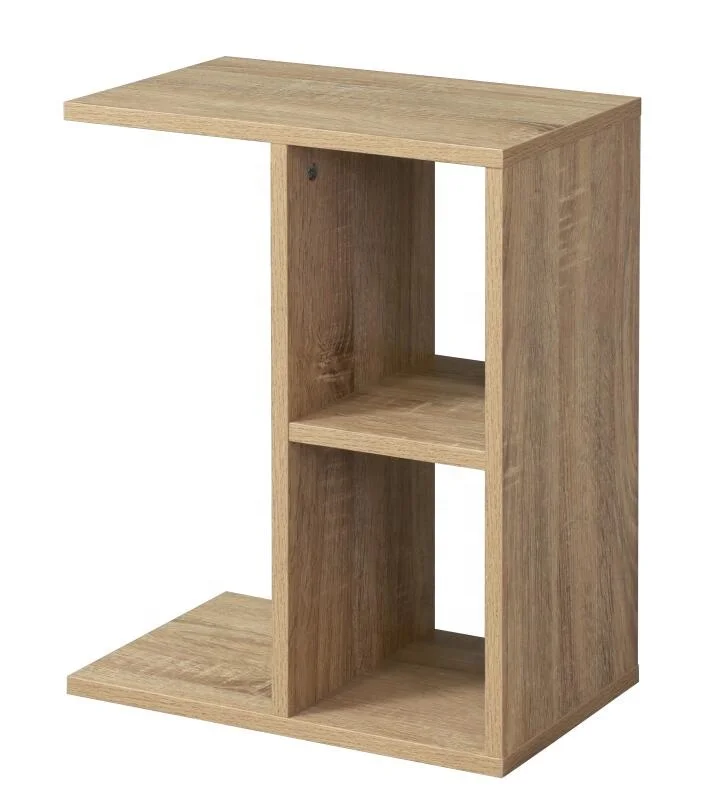 Better Home Side wooden coffee tables Oak grain 2 layer console tables living room furniture